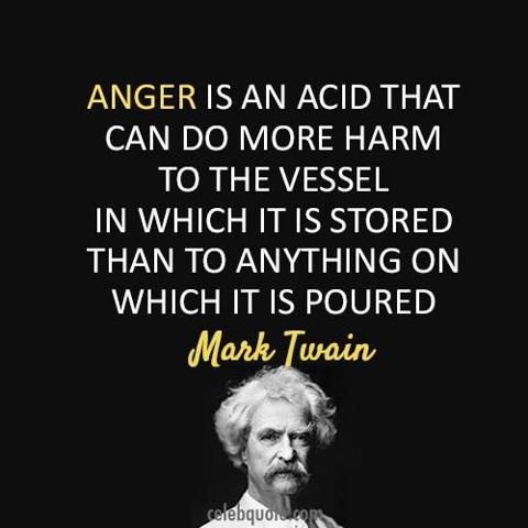 Great anger is more destructive than the sword. (Indian Proverb)